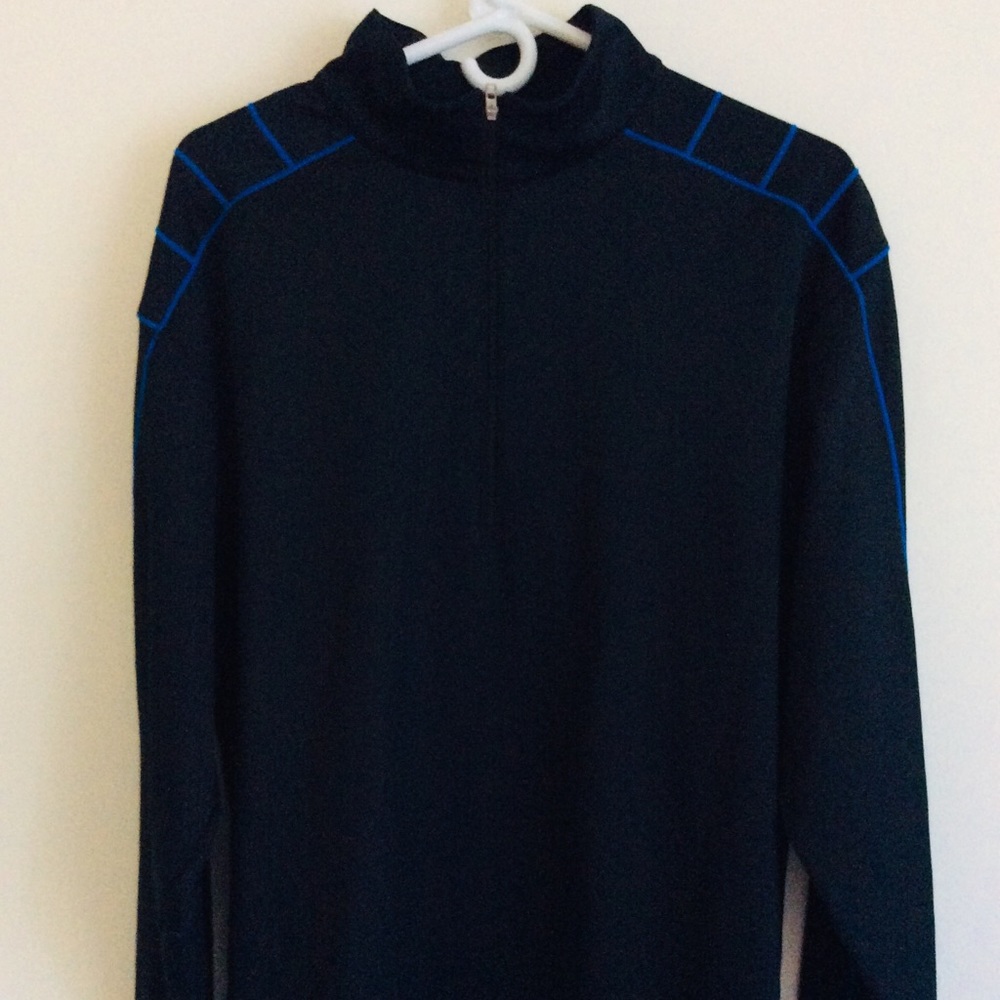 Nike Men’s Black/Blue Dri-FIT Quarter Zip - Picture 4 of 7